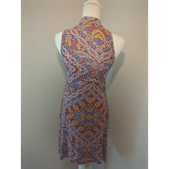 Maeve Anthropologie southwestern sleeveless Lilt mock neck swing dress - Picture 3 of 8